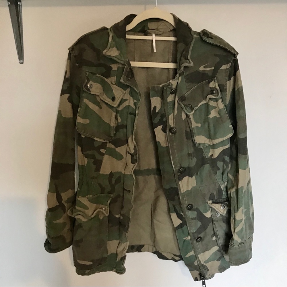 Free People Camo Jacket
